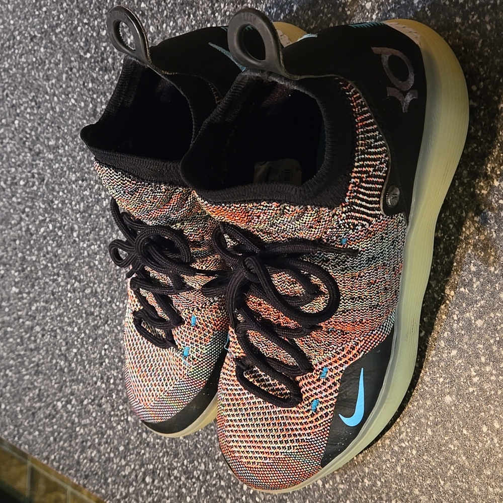 Mens Nike Zoom  KD 11 Multi Color FlyKnit Style Basketball Shoes Size 10 - Picture 3 of 16